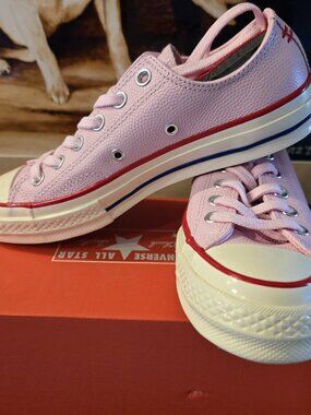 Converse CHUCK TAYLOR 70 OX Pink / Enamel LEATHER Rare Women's 7.5 563490C NEW